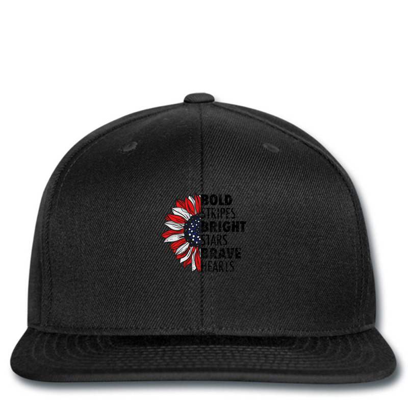 Bold Stripes Bright Stars Brave Hearts Printed Hat | Artistshot