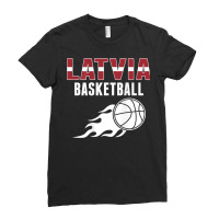 Latvia Basketball Fans Jersey   Latvian Flag Summer Sports T Shirt Ladies Fitted T-shirt | Artistshot