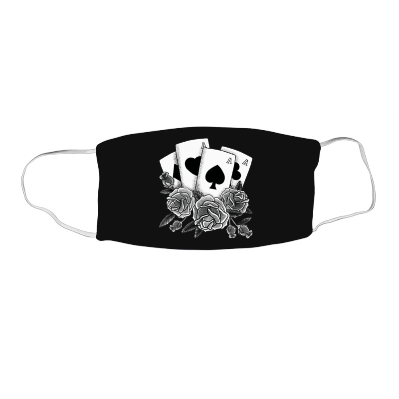 Old School Playing Cards Tattoo Face Mask Rectangle | Artistshot