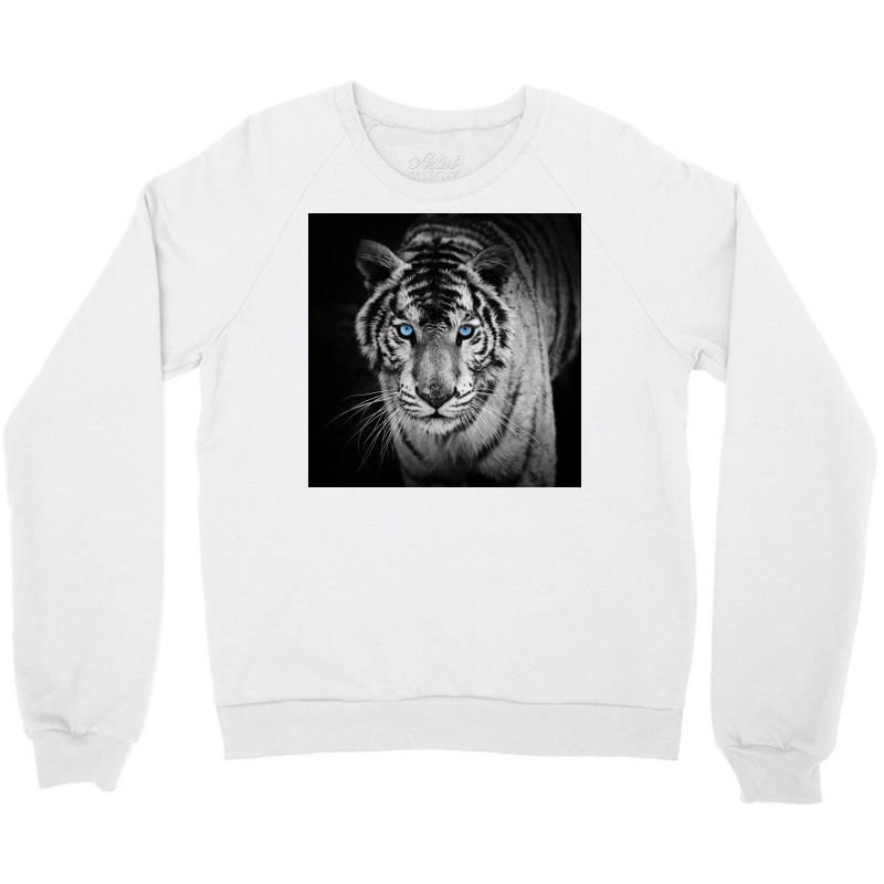 White Tiger Crewneck Sweatshirt by TobyShop | Artistshot