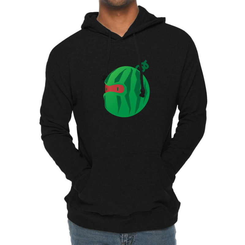 Watermelon Ninja Cute Illustration Lightweight Hoodie | Artistshot