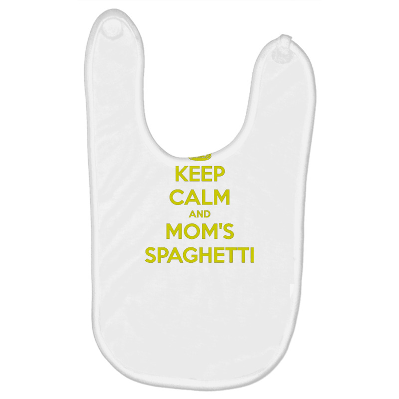 Keep Calm And Moms Spaghetti Baby Bibs by SBuyArt | Artistshot