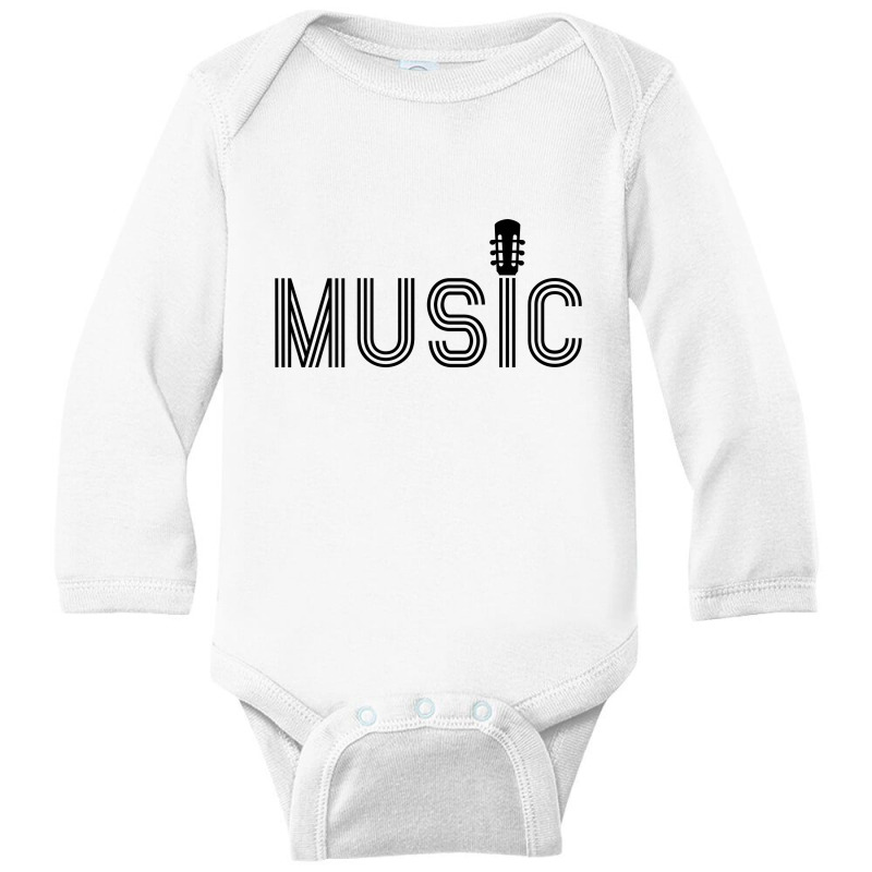 Music Design Long Sleeve Baby Bodysuit by s4rt4 | Artistshot