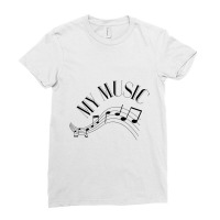 Music Note Ladies Fitted T-shirt | Artistshot