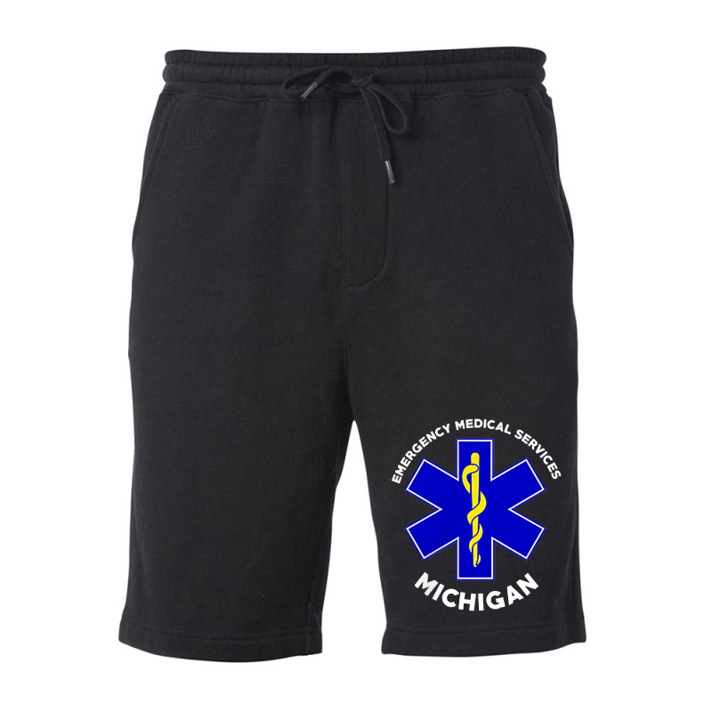 Michigan Ems Emergency Medical Services Emt Medic T Shirt Fleece Short | Artistshot