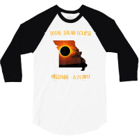 All American Total Solar Eclipse 2017 Missouri T Shirt 3/4 Sleeve Shirt | Artistshot