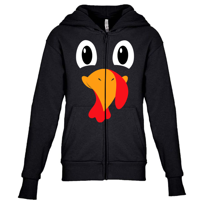 Turkey Face Shirt Kids Adult Funny Halloween Thanksgiving T Shirt Youth Zipper Hoodie | Artistshot