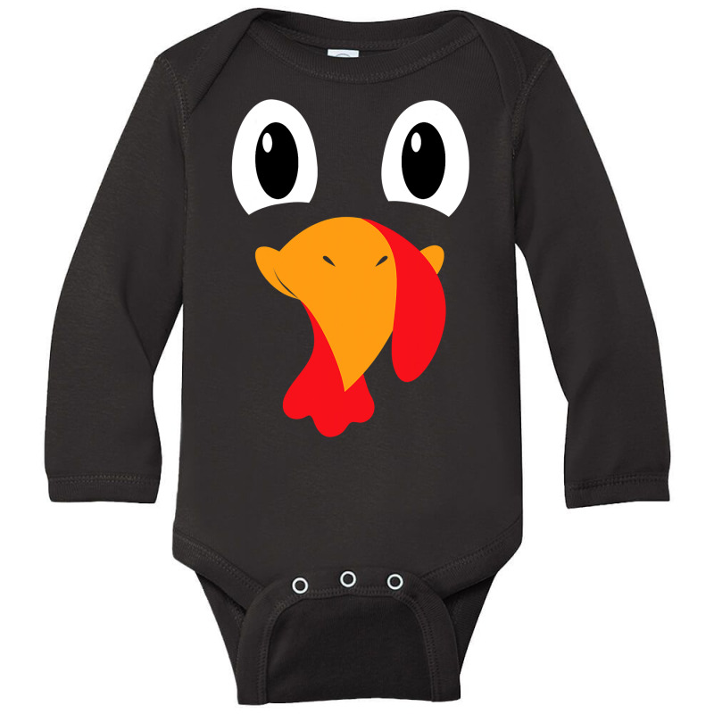 Turkey Face Shirt Kids Adult Funny Halloween Thanksgiving T Shirt Long Sleeve Baby Bodysuit | Artistshot