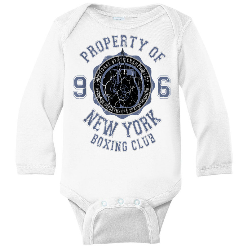 Property Of New York Boxing Club Sport Gift Boxer T Shirt Long Sleeve Baby Bodysuit | Artistshot