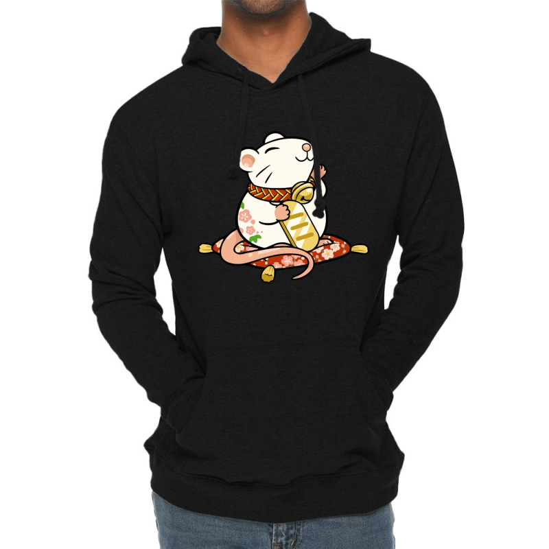 Lucky Rat Lightweight Hoodie by marceliana | Artistshot