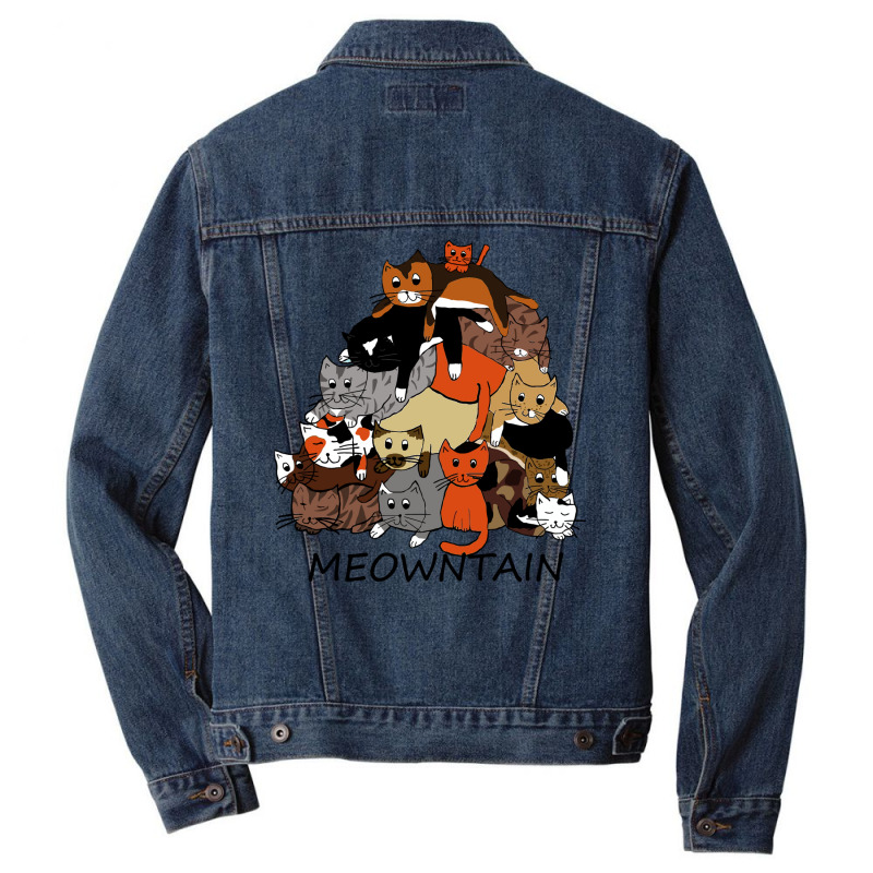 Meowntain Men Denim Jacket by marceliana | Artistshot