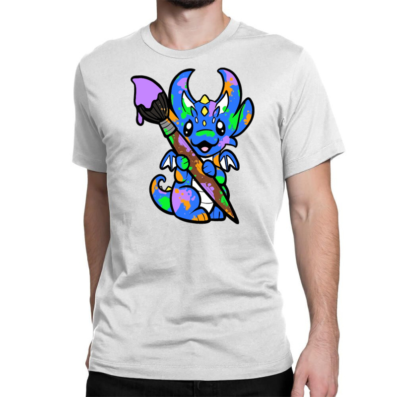 Painter Dragon Classic T-shirt by marceliana | Artistshot