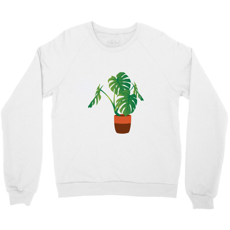 Monstera Crewneck Sweatshirt by s4rt4 | Artistshot