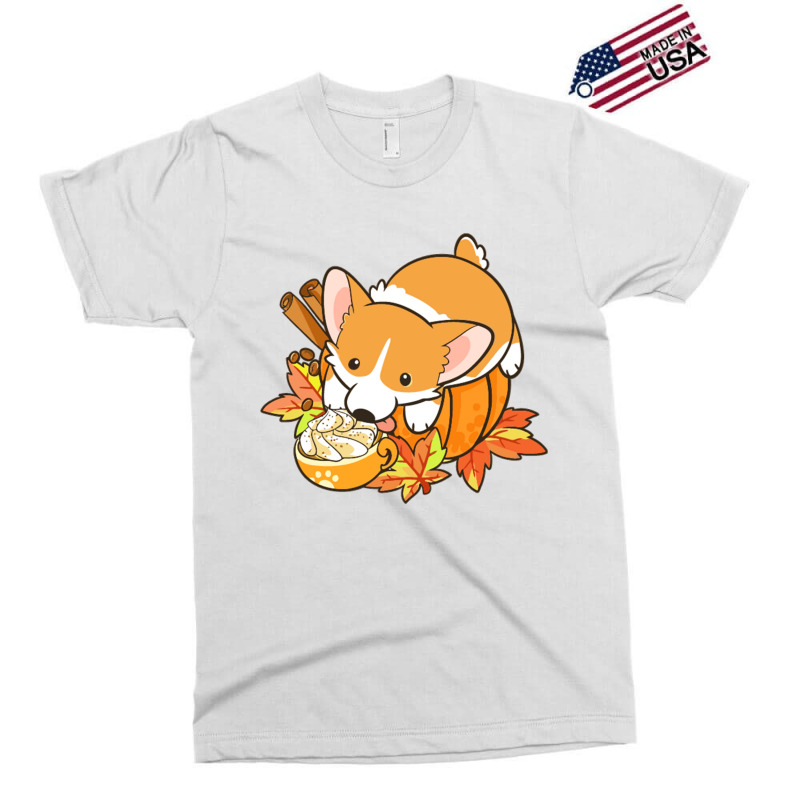 Pumpkin Spice Corgi Exclusive T-shirt by marceliana | Artistshot