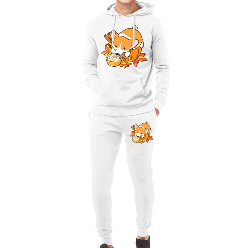 Pumpkin Spice Corgi Hoodie & Jogger set by marceliana | Artistshot