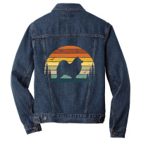 Samoyed Dog Men Denim Jacket | Artistshot