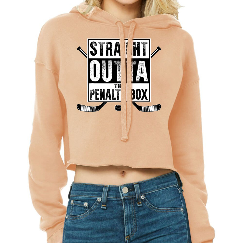 Ice Hockey Player Gift Straight Outta The Penalty Box Shirt T Shirt Cropped Hoodie by nhan0105 | Artistshot