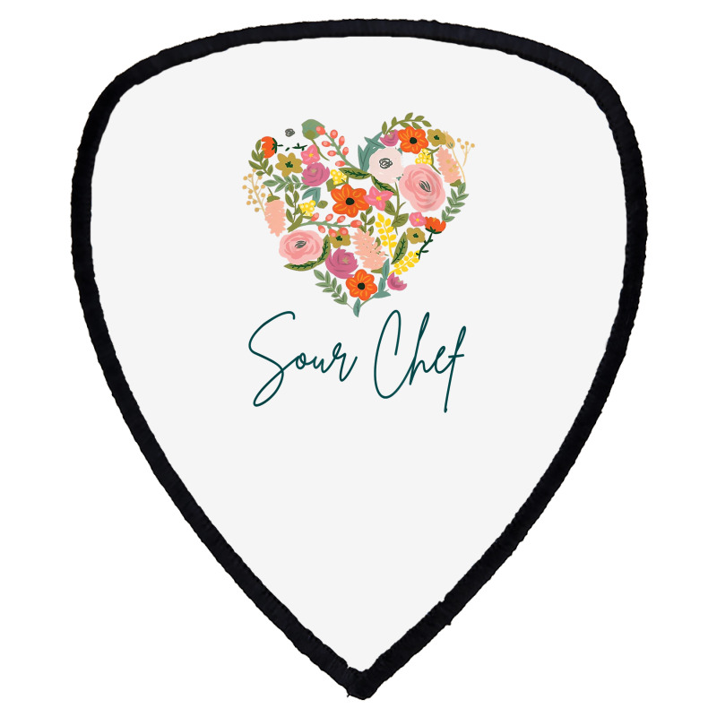 Sour Chef Job Pride Best Sour Chef Mother's Day Floral Heart T Shirt Shield S Patch | Artistshot