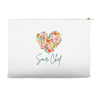 Sour Chef Job Pride Best Sour Chef Mother's Day Floral Heart T Shirt Accessory Pouches | Artistshot