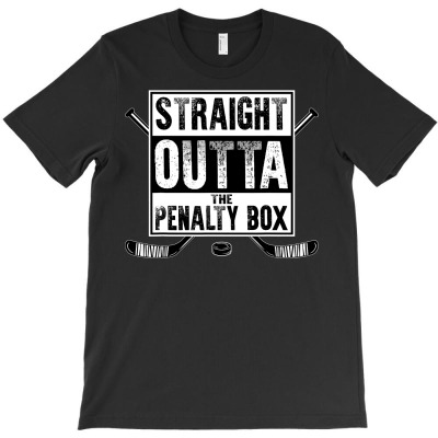 Ice Hockey Player Gift Straight Outta The Penalty Box Shirt T Shirt T-shirt Designed By Nhan0105