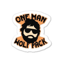 One Man Wolf Pack Sticker | Artistshot