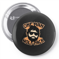 One Man Wolf Pack Pin-back Button | Artistshot