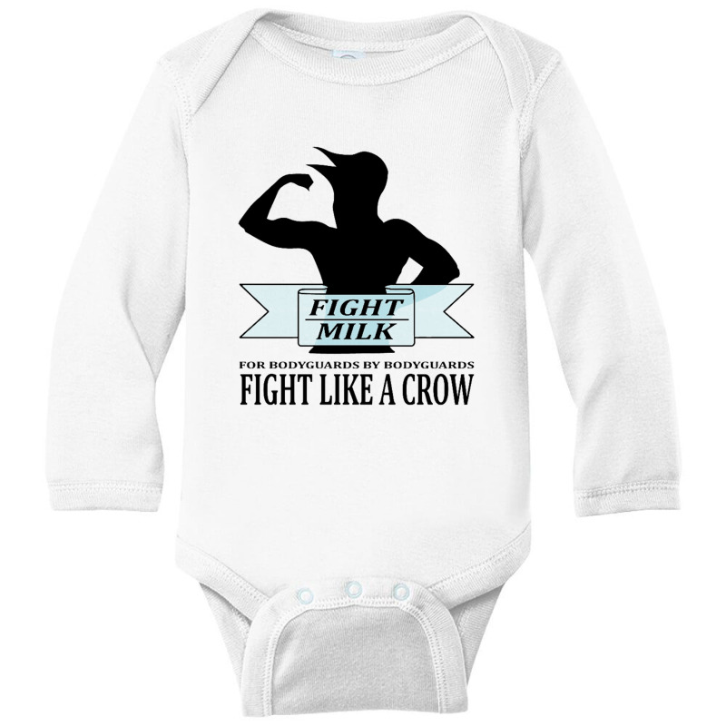 Fight Milk Long Sleeve Baby Bodysuit by SBuyArt | Artistshot