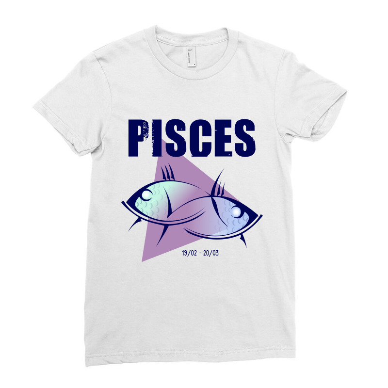 Pisces Astrology Sign Ladies Fitted T-Shirt by Cypryanus | Artistshot