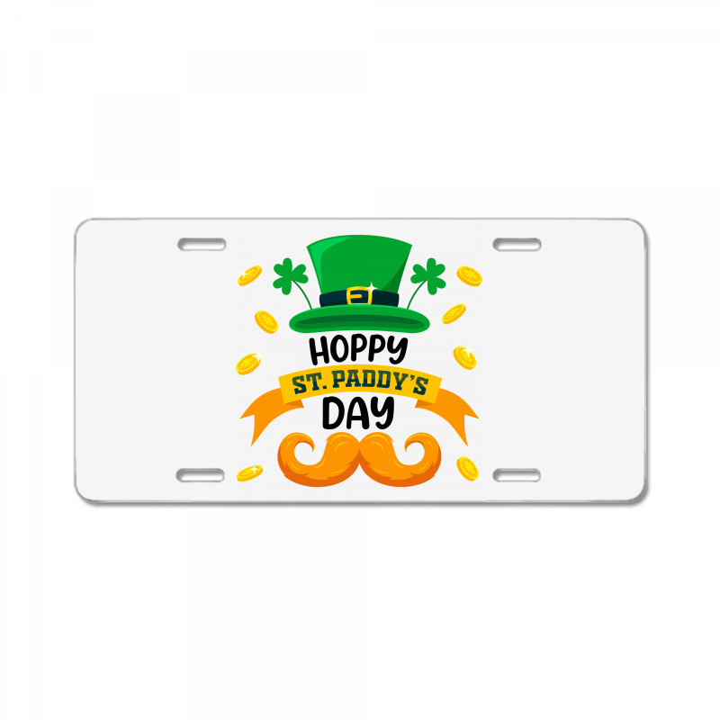 Hoppy St. Paddy's Day  Beard Cute St Patrick Day License Plate | Artistshot