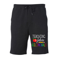 Teaching Future Bilinguals Teachers Back To School T Shirt Fleece Short | Artistshot