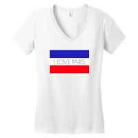 I Love Paris Women's V-neck T-shirt | Artistshot