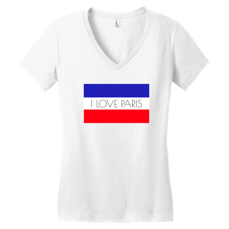 I Love Paris Women's V-Neck T-Shirt by designby21 | Artistshot