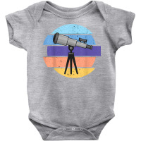 Telescope Retro Cosmology Watch The Stars In The Milky Way T Shirt Baby Bodysuit | Artistshot