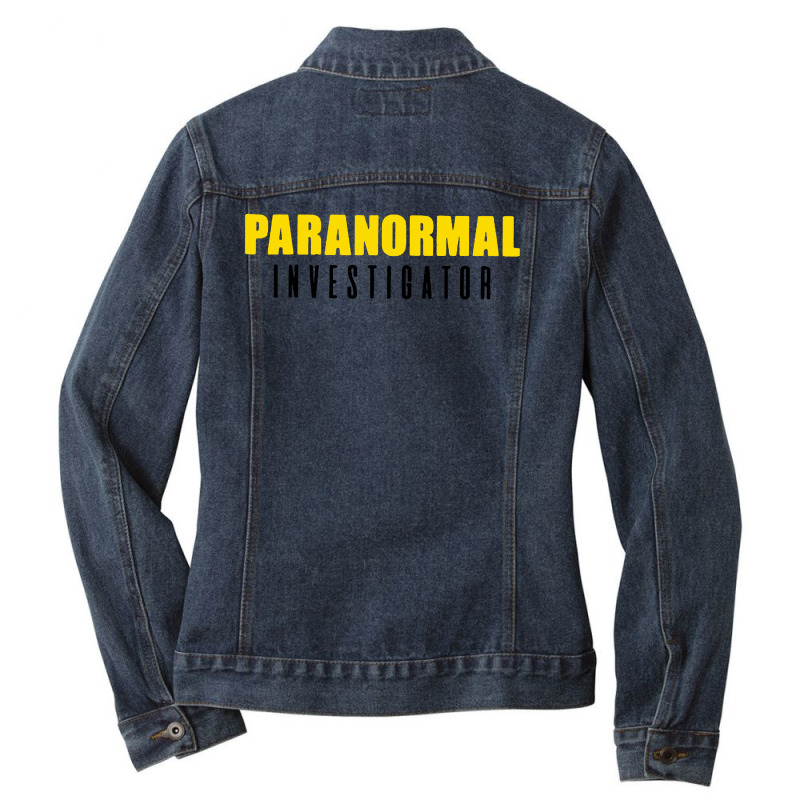 Ghost Hunting Paranormal Investigator Gift Ladies Denim Jacket by Creative Tees | Artistshot