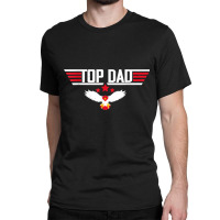 Mens Top Dad Funny Cool Bald Eagle Usa Father Father's T Shirt Classic T-shirt | Artistshot