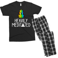 Heavily Meditated Men's T-shirt Pajama Set | Artistshot