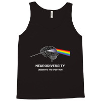 Neurodiversity Autism Spectrum Asd Adhd Rainbow Brain T Shirt Tank Top | Artistshot