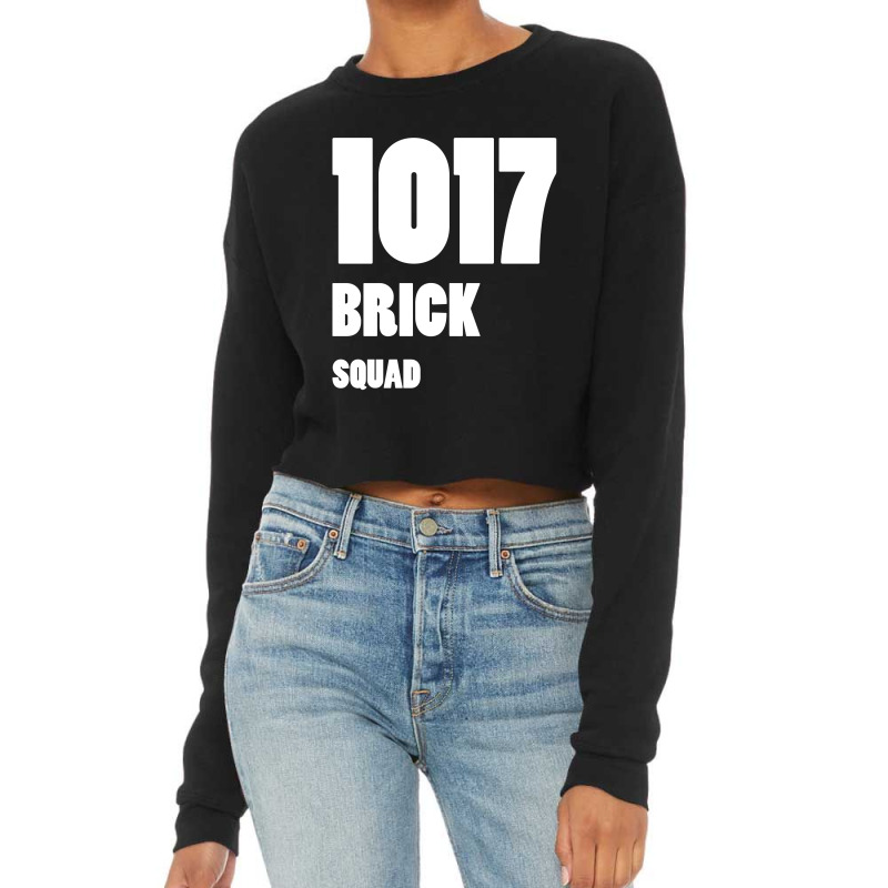 1017 Brick Squad White Cropped Sweater by kroos_sell | Artistshot