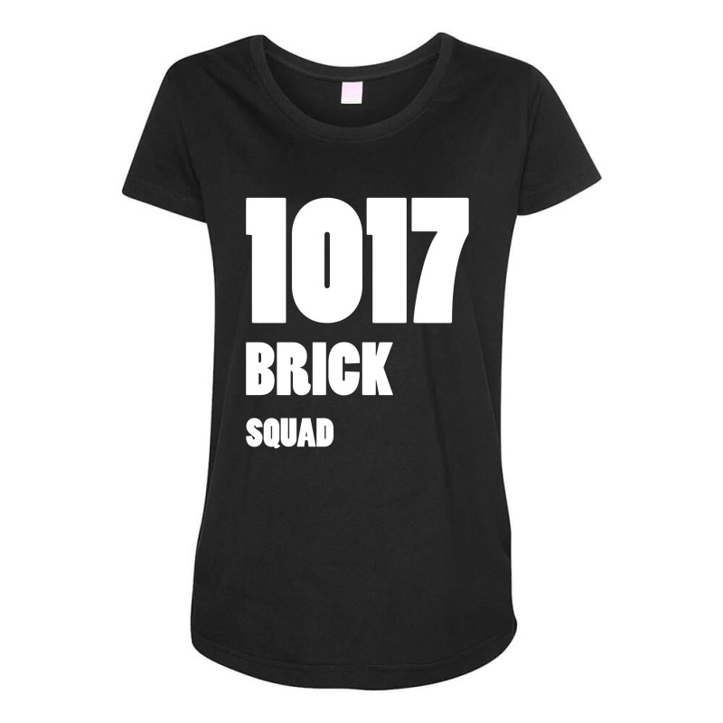 1017 Brick Squad White Maternity Scoop Neck T-shirt by kroos_sell | Artistshot