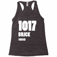 1017 Brick Squad White Racerback Tank | Artistshot