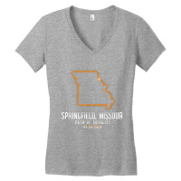 Springfield Missouri Totality 4.8.24 Total Solar Eclipse T Shirt Women's V-neck T-shirt | Artistshot