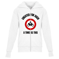 Created For Such A Time As This Delivery Motorcycle (2) Youth Zipper Hoodie | Artistshot