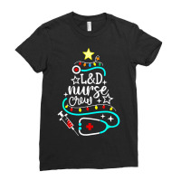 Nurse Crew Merry Christmas Labor And Delivery Nursing Xmas T Shirt Ladies Fitted T-shirt | Artistshot