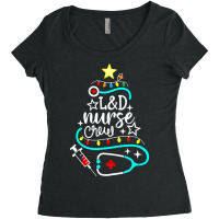 Nurse Crew Merry Christmas Labor And Delivery Nursing Xmas T Shirt Women's Triblend Scoop T-shirt | Artistshot