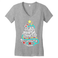 Nurse Crew Merry Christmas Labor And Delivery Nursing Xmas T Shirt Women's V-neck T-shirt | Artistshot