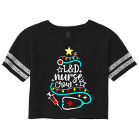 Nurse Crew Merry Christmas Labor And Delivery Nursing Xmas T Shirt Scorecard Crop Tee | Artistshot