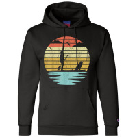 Stand Up Paddle Board Sup Dog Boarding Retro Water Sports T Shirt Champion Hoodie | Artistshot