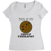 This Is My Group Therapy Shooting Target Women's Triblend Scoop T-shirt | Artistshot