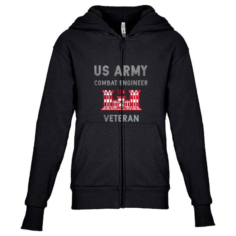 Us Army Combat Engineer Combat Engineer Veteran Gift Pullover Hoodie Youth Zipper Hoodie by muloisongunu | Artistshot