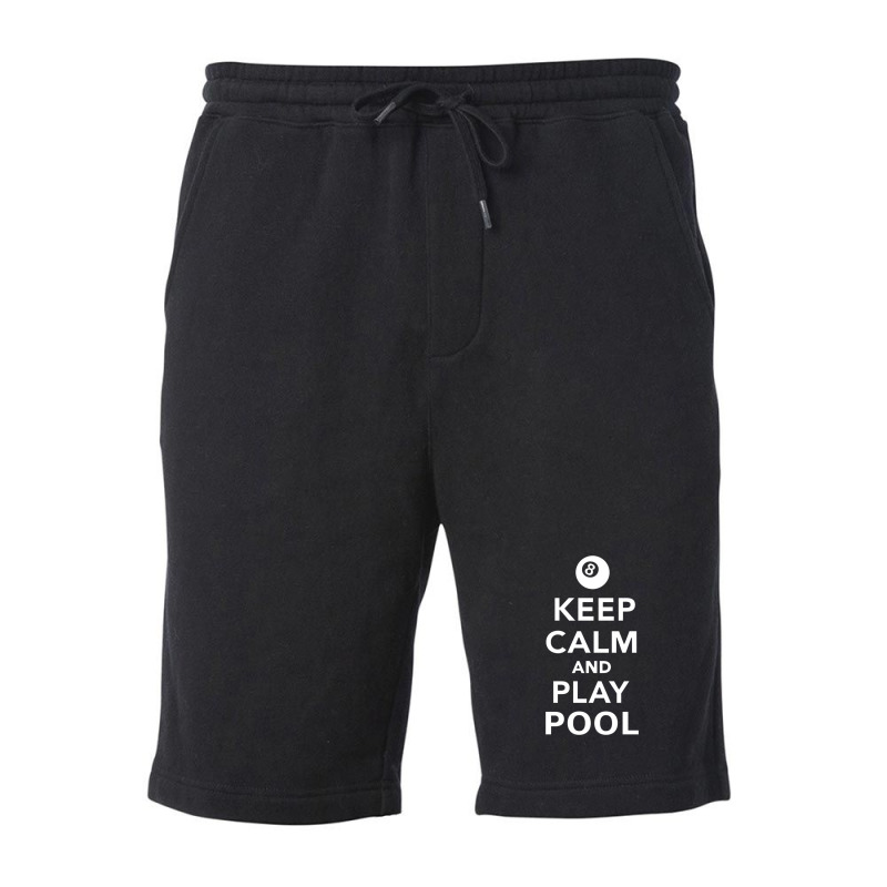 Keep Calm And Play Pool Billiards Pullover Fleece Short | Artistshot